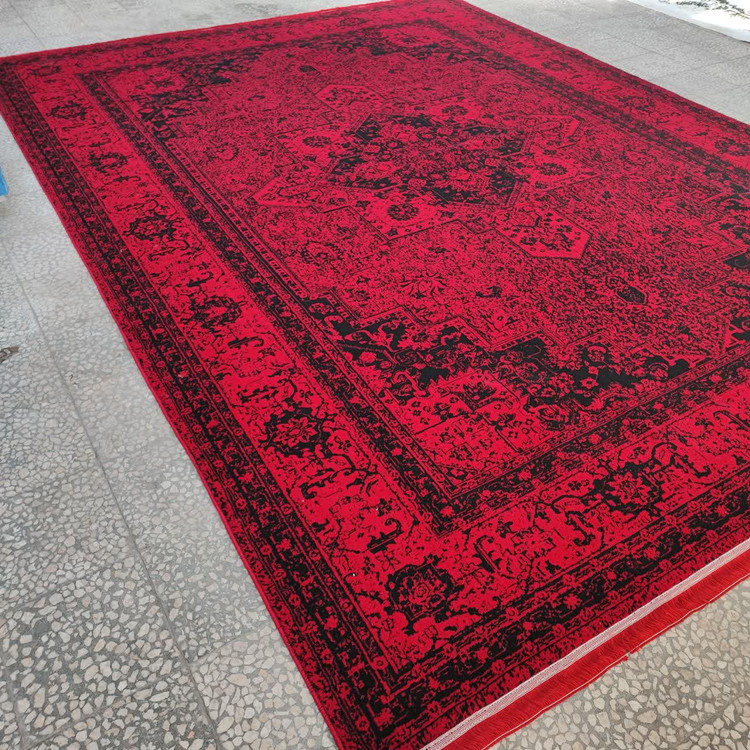 فرش طرح 700 شانه رنگ قرمز